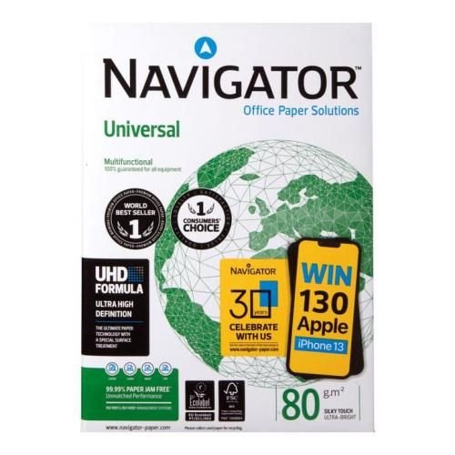 Ramette de papier Navigator Universal NAVA480 Papier A4, 80 g/m² 5 flux (500 feuilles) | SMSY Services Ramette de papier Navigator Universal NAVA480 Papier A4, 80 g/m² 5 flux (500 feuilles) – Image 2